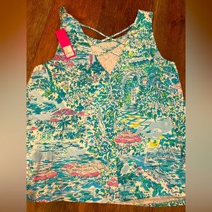 Lilly Pulitzer xl nwt gustavia sunshine city Kristen top